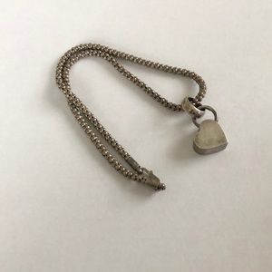 Silpada Heart charm and ball chain necklace